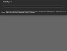 Tablet Screenshot of kloofy.net